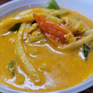 Red Curry with chicken.  Wonderful.