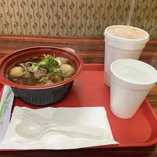 My weekly addiction. Don&apos;t care if it&apos;s hot out haha! Boat noodle Soup
