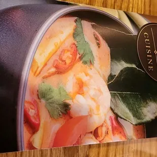 Menu is very typical of Thai in Indiana