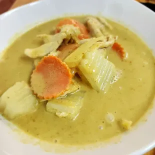 Yellow Curry Chicken.
