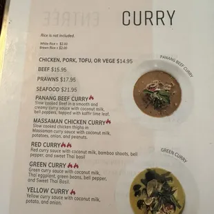 Menu-curry