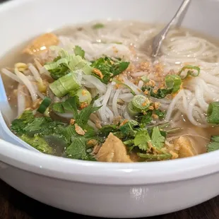 Singapore noodle soup