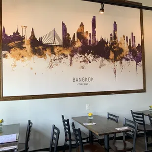 Mural and indoor tables