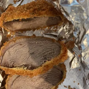 Dried overcooked duck. Fried Duck.