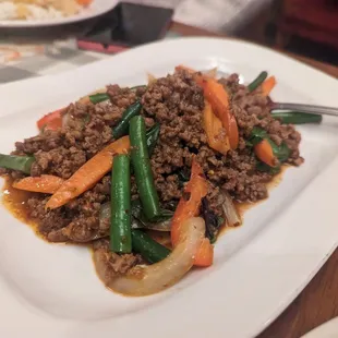 ground beef and vegetables