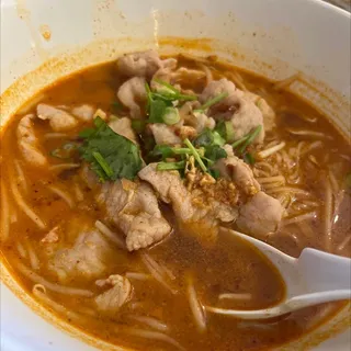 Tom Yum Pork Noodle Soup