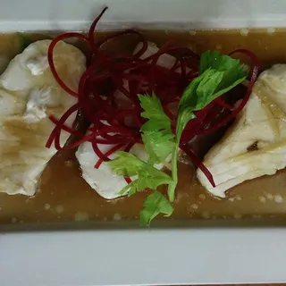 Steamed Sea Bass with Ginger