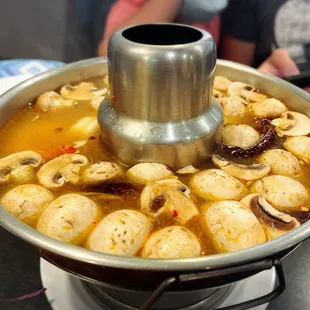 a bowl of food