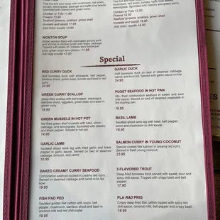 Menu photo