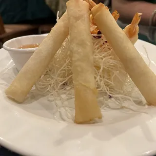 Golden Blanket Shrimp Rolls