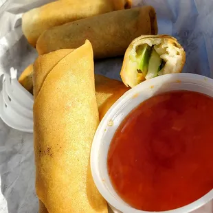 Veggie egg rolls-  5 for $6