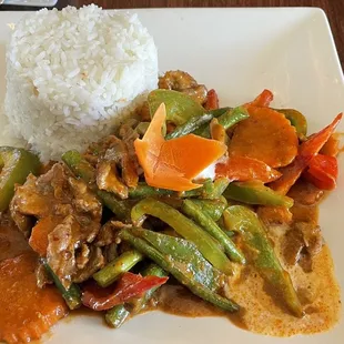 Pad Panang Curry w/beef