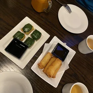 Thai time bites and spring roll