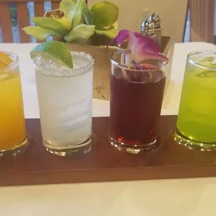 Flight of drinks... well worth $12!