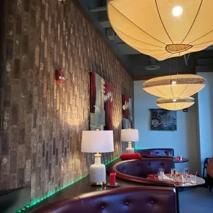 the interior of a restaurant