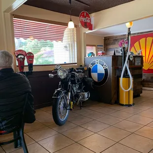 Yup a motorcycle inside!