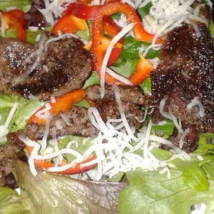 I went home hungry after a terrible first visit to Thai Valley &amp; cooked myself a warm steak salad.