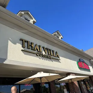 the front of the restaurant