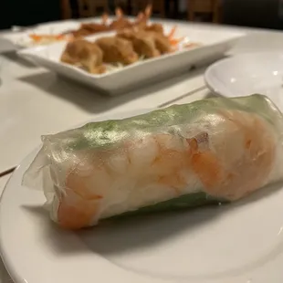 a plate of food on a table