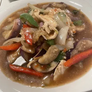 Spicy Eggplant - Chicken