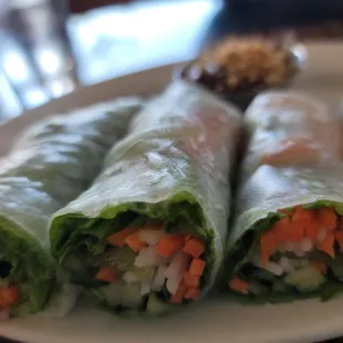 Summer rolls.... I forgot to take a pic of the spring rolls because I was too hungry!