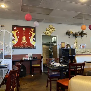 Inside the restaurant-- new decors put up under the new management