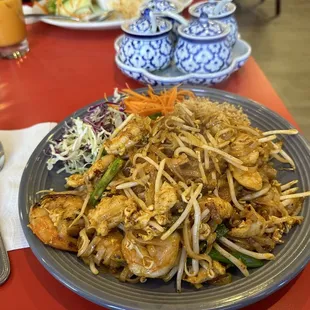 a plate of food on a table