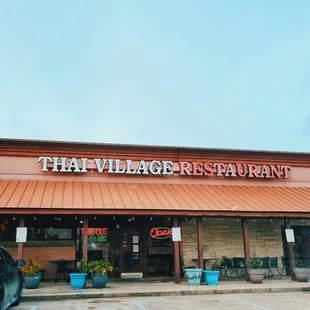 the front of the restaurant