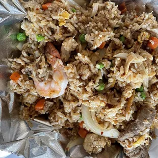 Shrimp fried rice