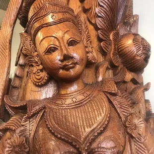 Thai Village......Beautiful wood carving!