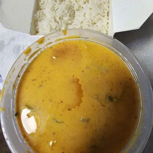 Pumpkin Curry with rice