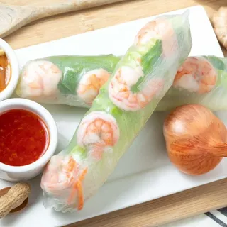 Fresh Roll Shrimp with Peanut Sauce (Gluten Free)