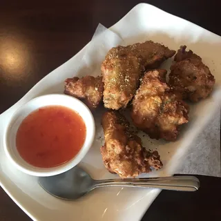 Crispy Garlic Wings made in house