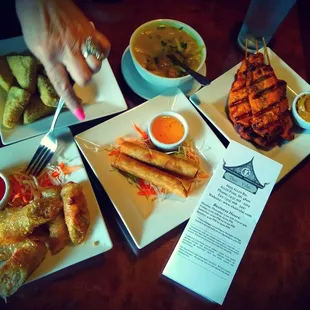 a variety of food items