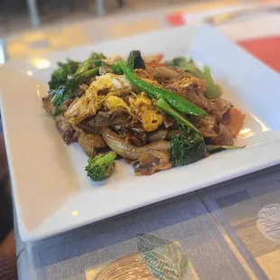 a plate of food on a table