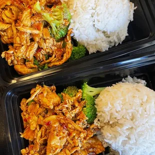 Chicken teriyaki with broccoli