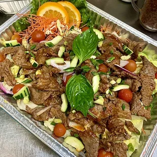 Sizzling Beef Salad ( Yum Neau)