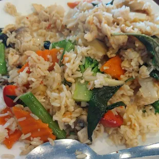 Thai fried rice basil chicken