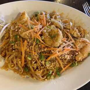 Phad Thai shrimp