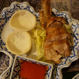 Crispy Pork stuffed chicken wing