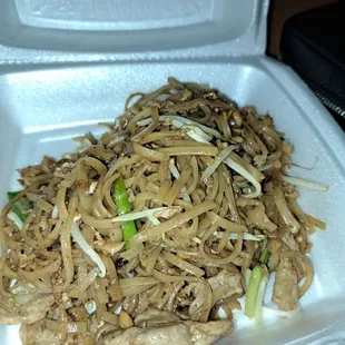 This is the pad thai, it&apos;s what was left over. Didn&apos;t think of posting before I ate. Was starving.