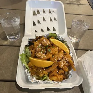 Crispy Sesame Chicken (orange chicken)