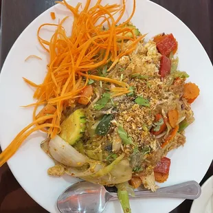 a plate of food on a table