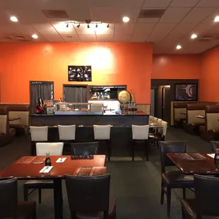 sushi and sashimi, interior