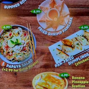 Thai Yum eatery menu. #3 of 4 menus.