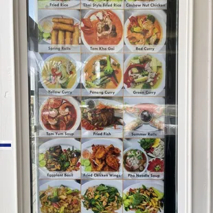 ramen and noodles, menu