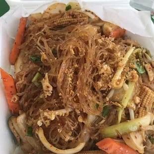 Chicken Fried Long Rice Noodles