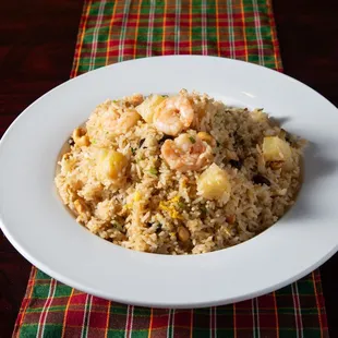 Pine Apple Fried Rice with Shrimps