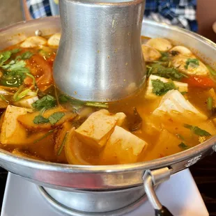 Large Tom Yum with tofu