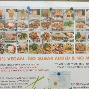 This is their menu it probably isn't really clear but you can see the basis of it